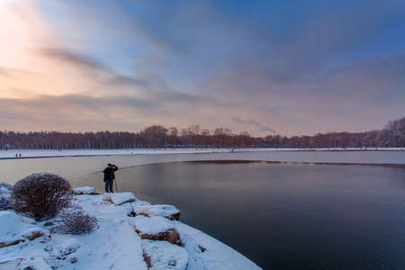 wintertime snow scene