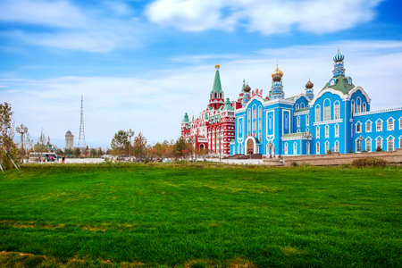 Russian construction green spaceのeditorial素材