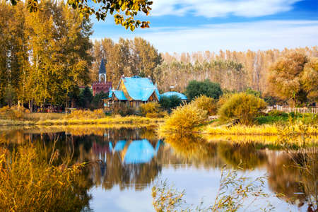Volga manor autumn  scenicのeditorial素材