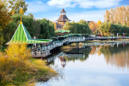 Volga manor autumn  scenicのeditorial素材