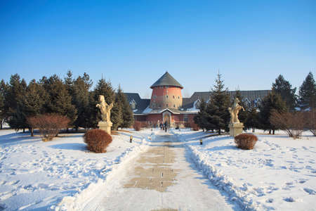 Castle sculpture snow whiteのeditorial素材