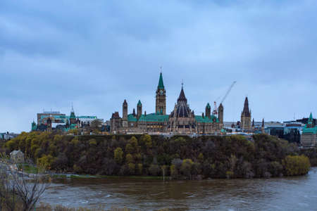 Vision of parliament building in Ottawa, Canadaのeditorial素材
