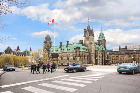 Streets of Ottawa parliament buildingのeditorial素材