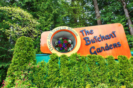 Bouchard gardens flower bedsのeditorial素材