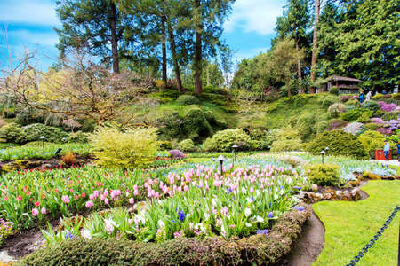 Bouchard Gardens landscape viewのeditorial素材