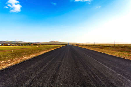 Sino Russian border highwaの写真素材