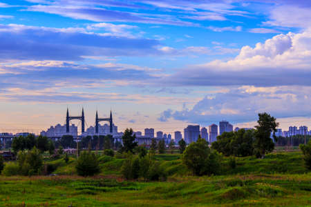 Yangming Beach Bridge City building viewのeditorial素材