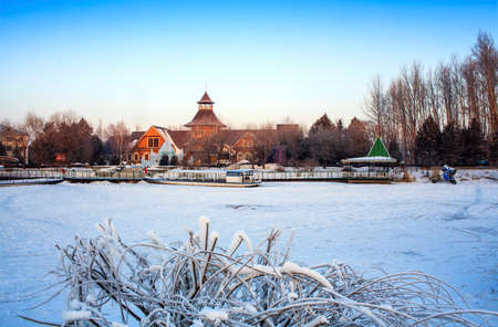 winter scenery at Volga Manorのeditorial素材