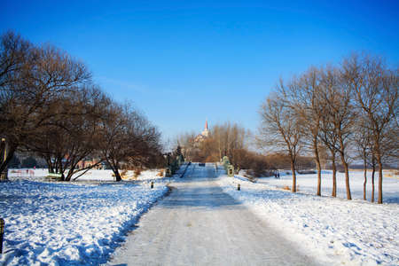 winter scenery in Volga Manorのeditorial素材