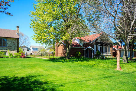 Villa lawn in London, Toronto, Canada
