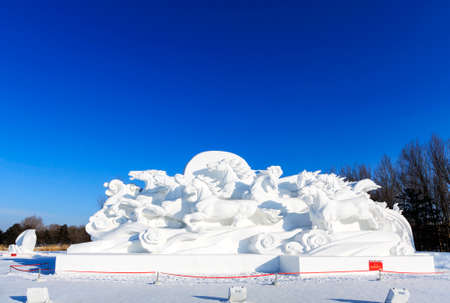 snow sculptureのeditorial素材