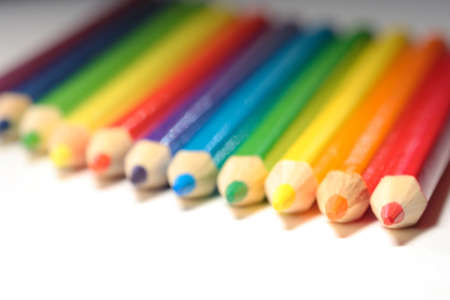 Color Pencils Rowの写真素材