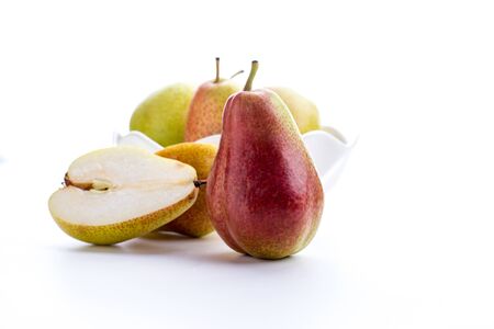 Pears isolated on white background on - Imageの写真素材