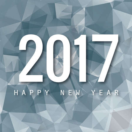 Happy new year 2017 Abstract Polygon Modernのイラスト素材