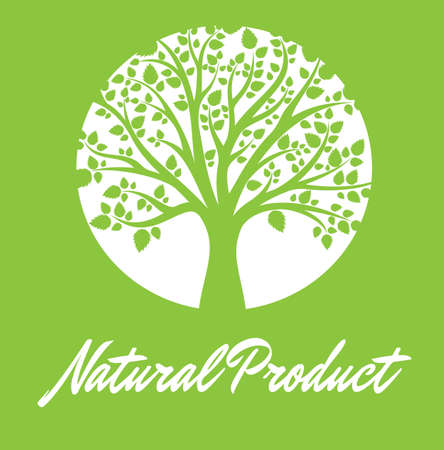 Natural Product Green Colored Background Vectorのイラスト素材