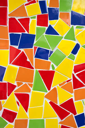 Broken Tile Mosaic Colorful Ornament Decoration - Background Gaudi