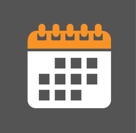 Calendar day event isolated icon symbol flat vector logo stockのイラスト素材