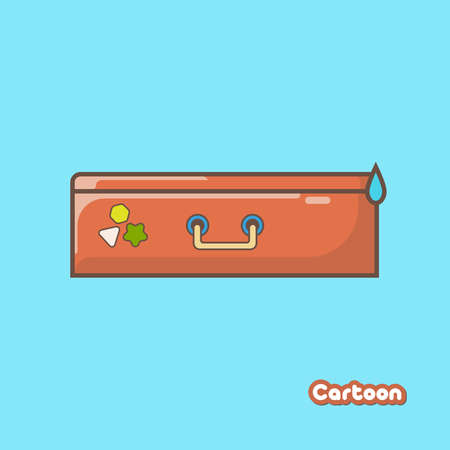 Tool Box Cute a cartoon style illustration objectsのイラスト素材
