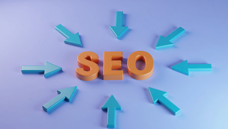 SEO - Search Engine Optimization - 3D Rendered Illustration