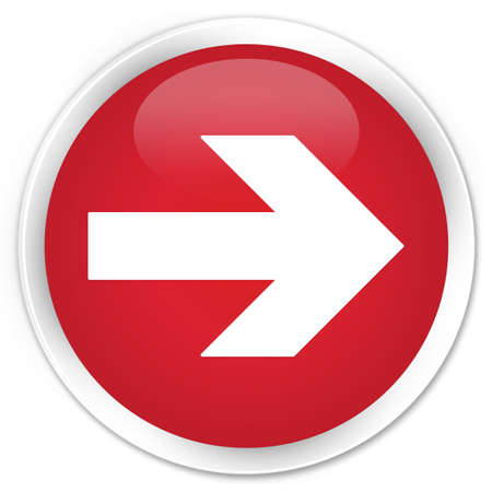 Next arrow icon glossy red button