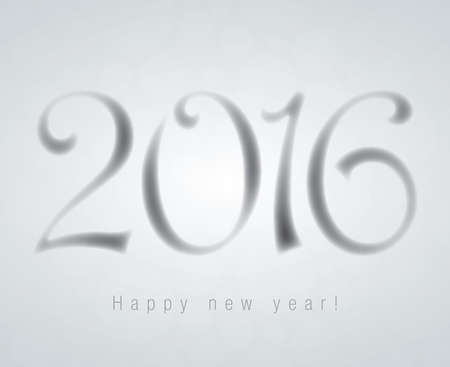 Smoke effect 2016 happy new year!