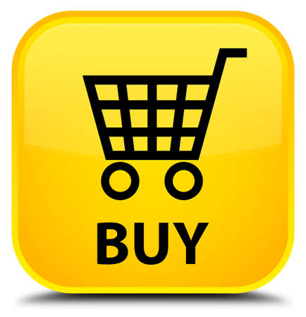 Buy yellow square buttonの写真素材