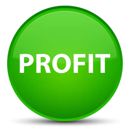 Profit isolated on special green round button abstract illustrationの写真素材
