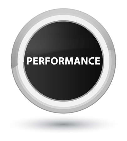 Performance isolated on prime black round button abstract illustrationの写真素材