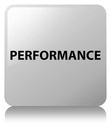 Performance isolated on white square button reflected abstract illustrationの写真素材