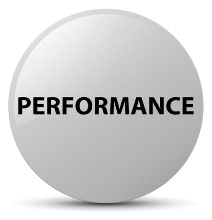 Performance isolated on white round button abstract illustrationの写真素材
