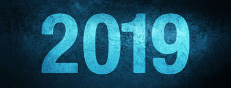 2019 Special isolated on special blue banner background abstract illustrationの写真素材