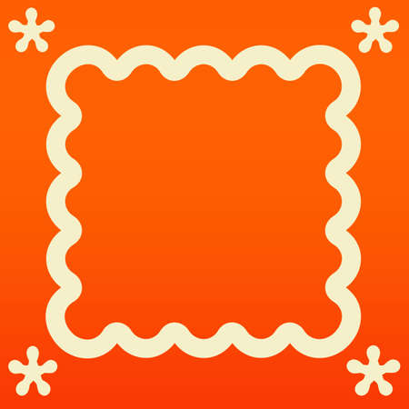 red-orange background, 4 stars and a milky biscuitの写真素材