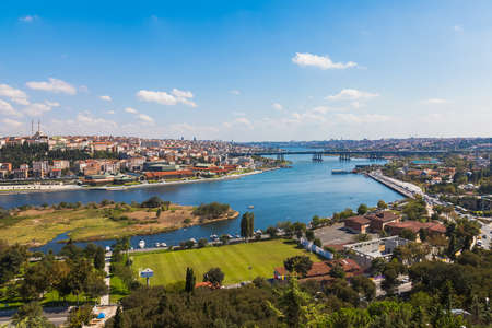 Beautiful view of Istanbul and the Golden Hornの写真素材