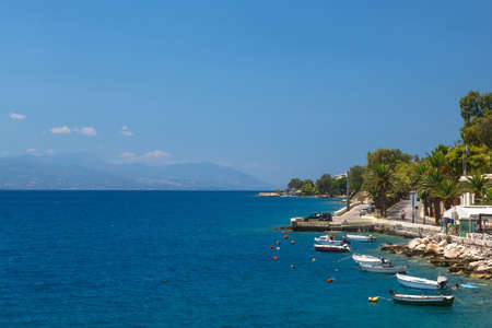 Fishing boats at the coast of Greece