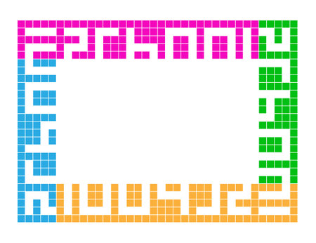 school vector frame. Education theme with space for your text. abstract illustration.のイラスト素材