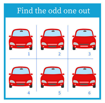 Find the odd one out. Logic puzzle for children. Kids activity sheet. vector illustration.のイラスト素材