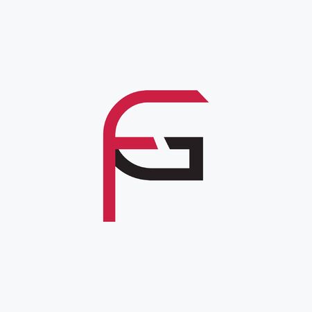 letter F and G logo design templateのイラスト素材