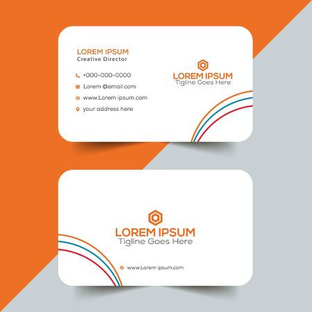 simple business card designのイラスト素材