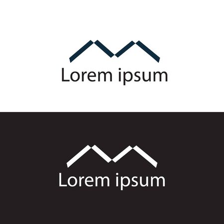 letter M logo designのイラスト素材