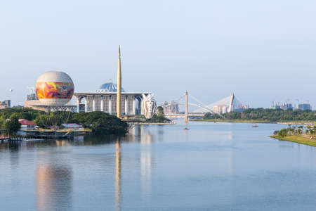 Hot Air Balloon In Putrajayaの写真素材