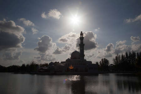 sillhoutte of mosqueの写真素材