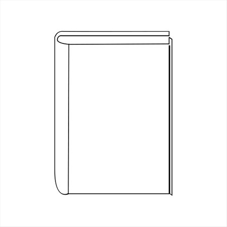 Book outline icon on white background. Vector illustration. Eps 10.のイラスト素材