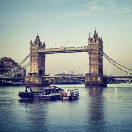 Tower Bridge at Dusk, London.の写真素材