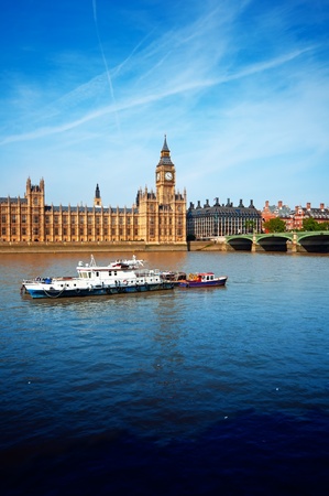 Houses of Parliament and River Thames.の写真素材