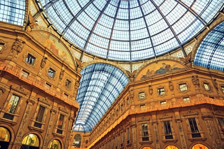 The Galleria Vittorio Emanuele II in Milan.の写真素材