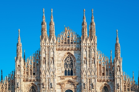 Facade of Milan Cathedral.の写真素材