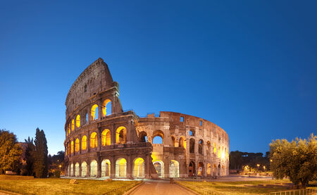 Colosseum at night .Rome - Italyの写真素材