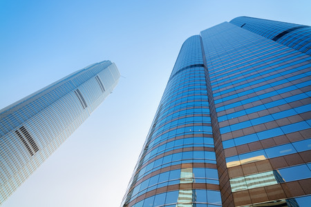 Hong Kong, Hong Kong SAR -November 16, 2014:  One and Two Exchange Square and IFC  in the Central...