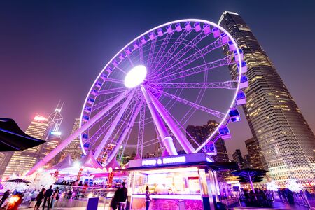 The Hong Kong Observation Wheelの写真素材