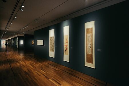 Singapore - Singapore - February 27, 2017: Inside of  The National Gallery Singapore. The National Gallery Singapore is an art gallery located in the Downtown Core of Singapore. Opened on 24 November 2015.のeditorial素材